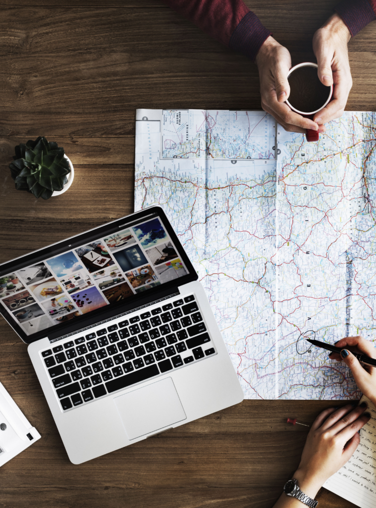 white and blue modern cruise party flyer